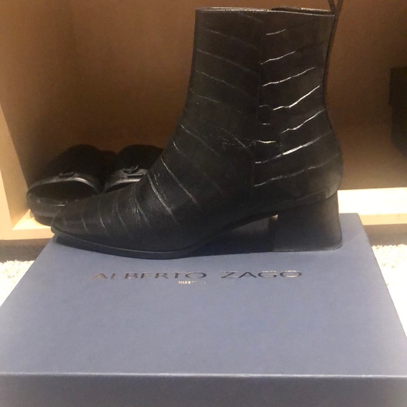 Alberto Zago leather boots - Picture 1 of 3
